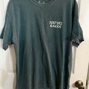 Nature Backs Comfort Colors Graphic Tee Psychedelic Sun & Nature Design